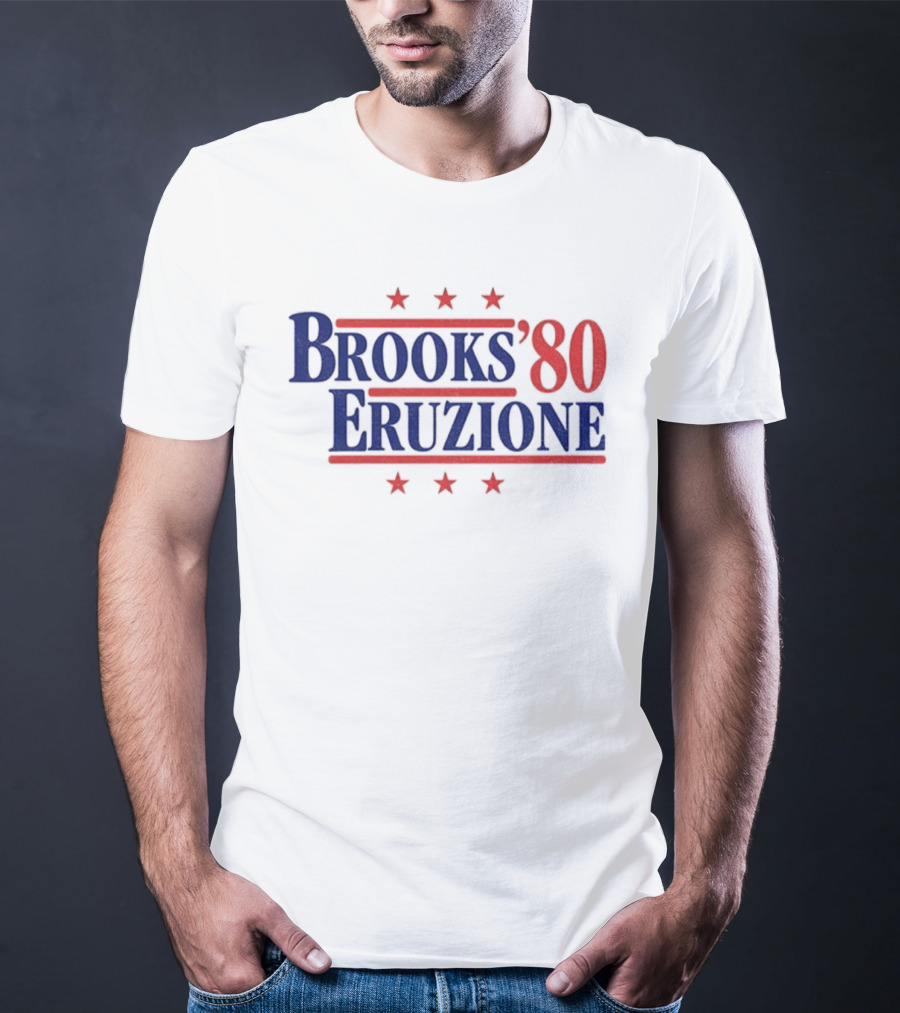 Brooks & Eruzione '80 Hockey Legends Mike Eruzione Herb Brooks For President Fan T-Shirt