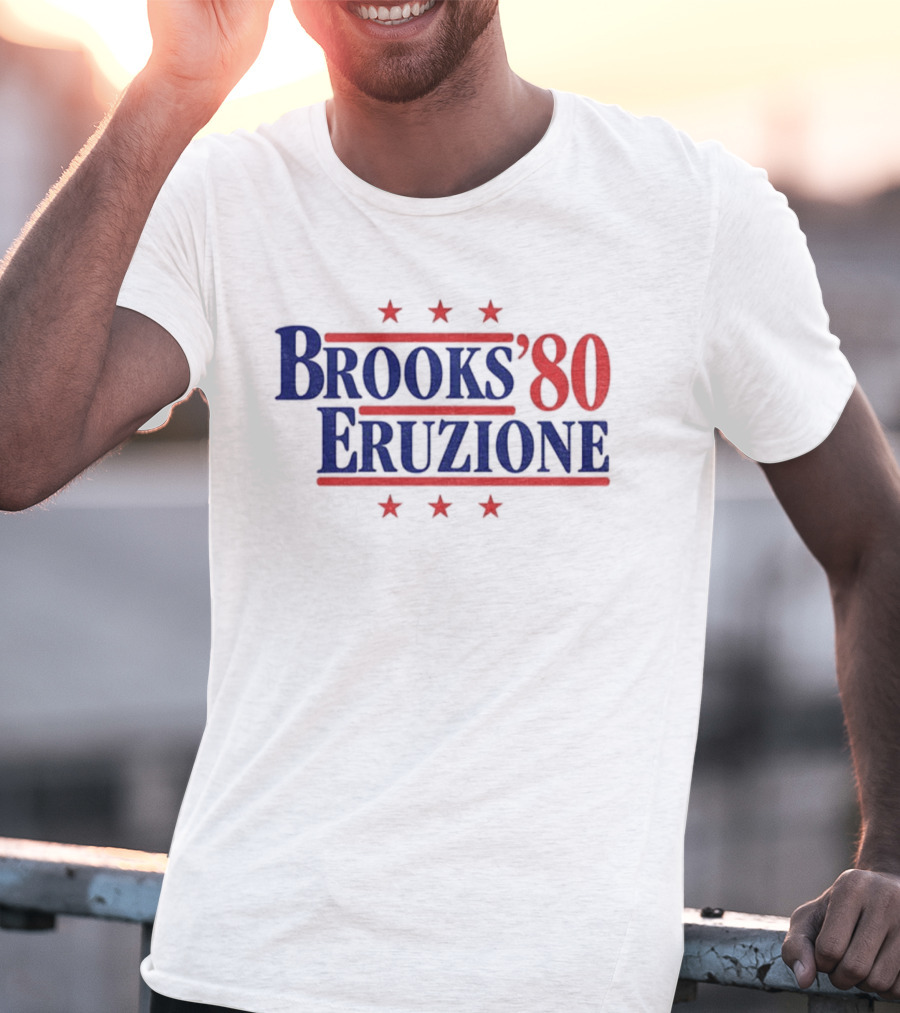 Brooks & Eruzione '80 Hockey Legends Mike Eruzione Herb Brooks For President Fan T-Shirt
