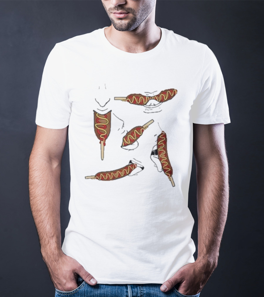 Buboosenchan Enjoying Corn Dog Snack T-Shirt