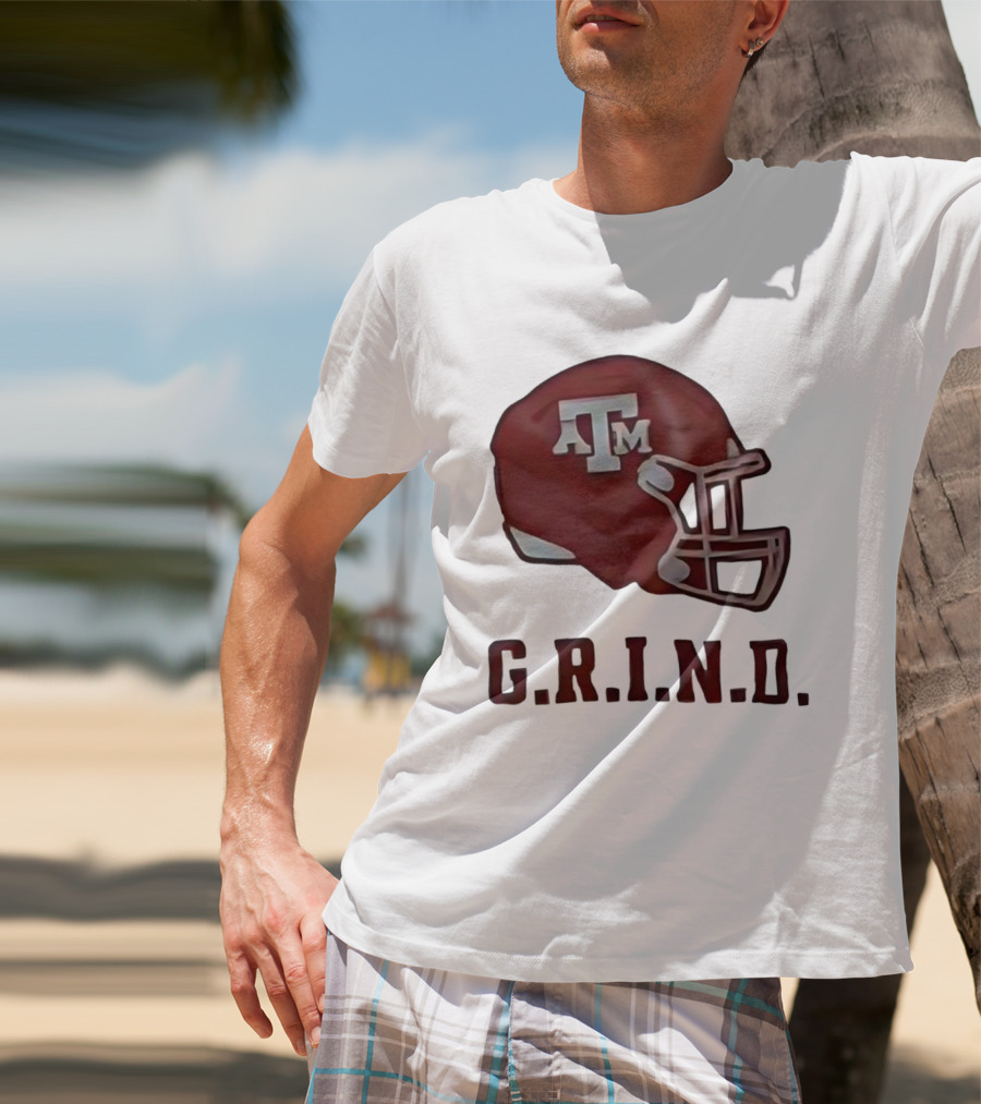 Texas A&M Aggies Football Helmet GRIND T-Shirt