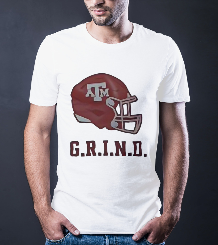 Texas A&M Aggies Football Helmet GRIND T-Shirt