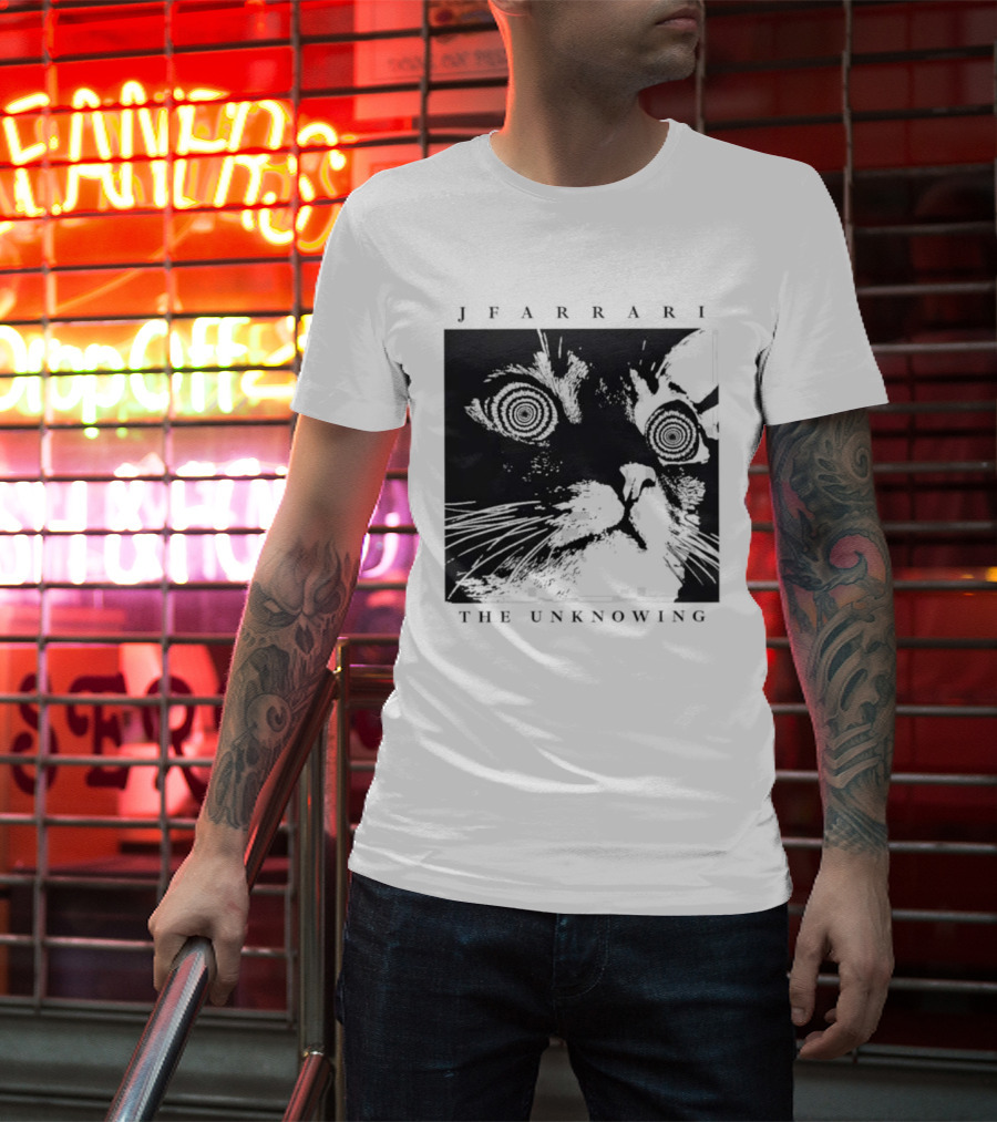 Jfarrari The Unknowing Cat Hypnotic Stare T-Shirt