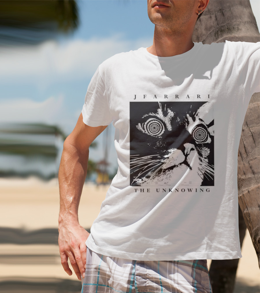 Jfarrari The Unknowing Cat Hypnotic Stare T-Shirt