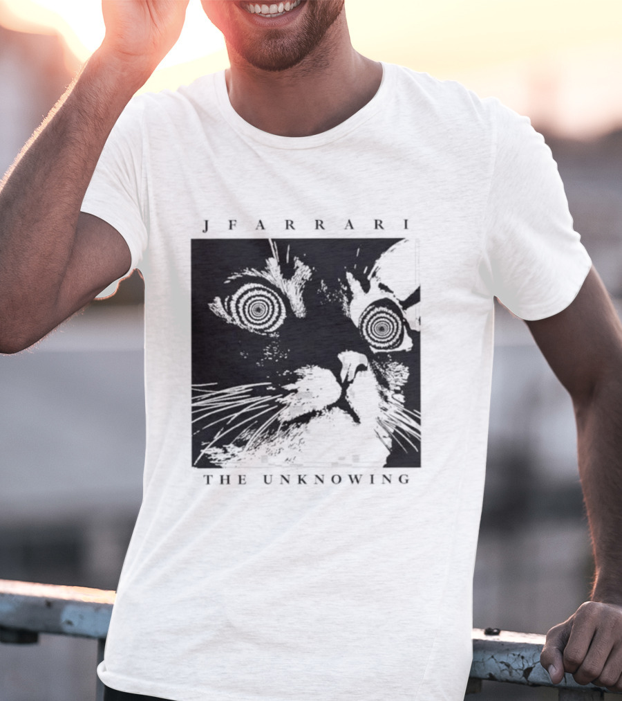 Jfarrari The Unknowing Cat Hypnotic Stare T-Shirt