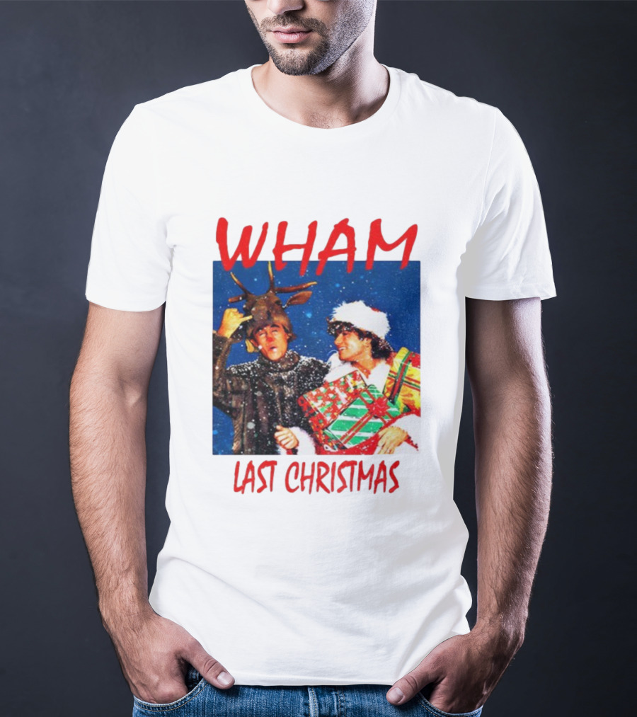 WHAM Last Christmas Festive Holiday Celebration With Snow And Gifts T-Shirt
