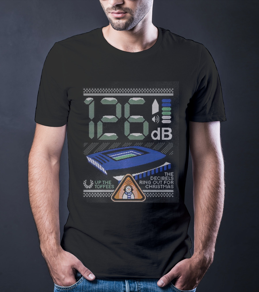 126 Decibels Ring Out This Christmas Stadium Scene T-Shirt