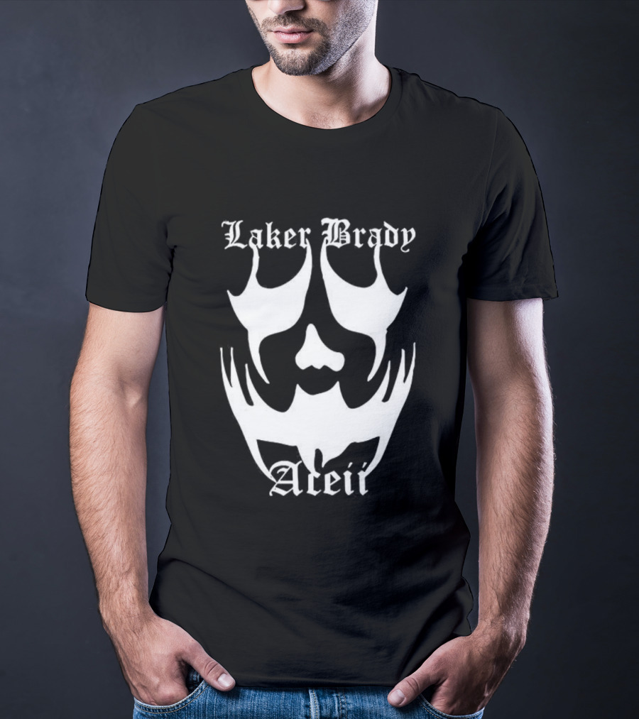 Laker Brady Aceii Gothic Skull Mask T-Shirt