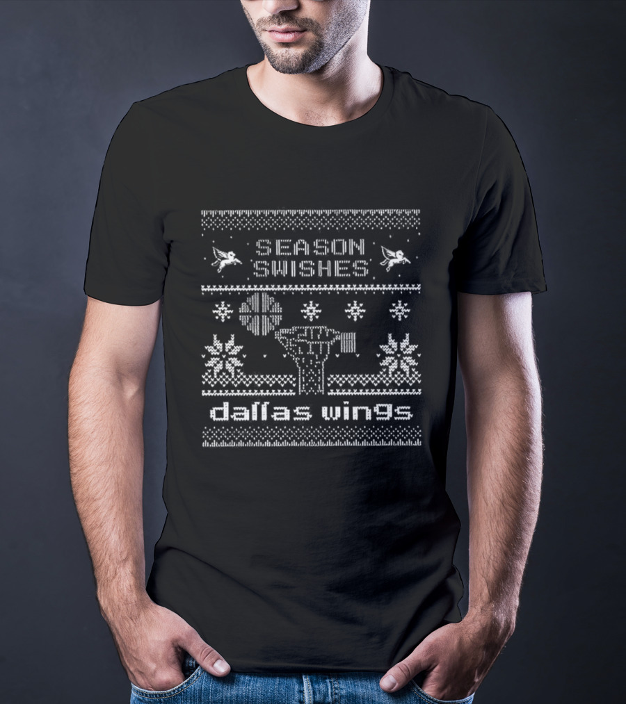 Season Swishes Dallas Wings Christmas Basketball Sweater T-Shirt