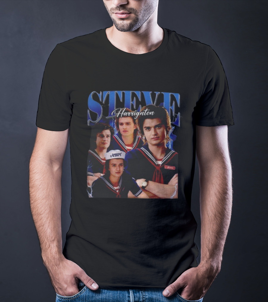 Steve Harrington Vintage Bootleg AHoy 2025 Stranger Things T-Shirt