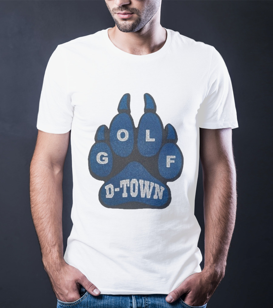 Detroit Lions Golf Wang D-Town Blue Foam Paw T-Shirt