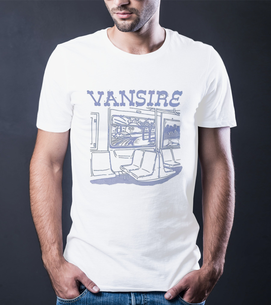 Vansire Subway Train Sketch T-Shirt
