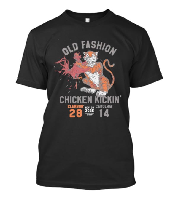 Old Fashion Chicken Kickin’ Carolina Mascots 25 14 T-Shirt