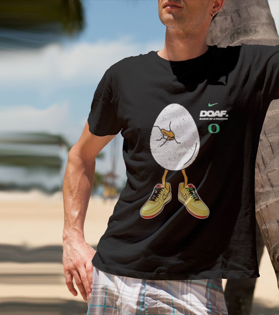 Oregon Football Duck Nike Egg Sneaker Design T-Shirt