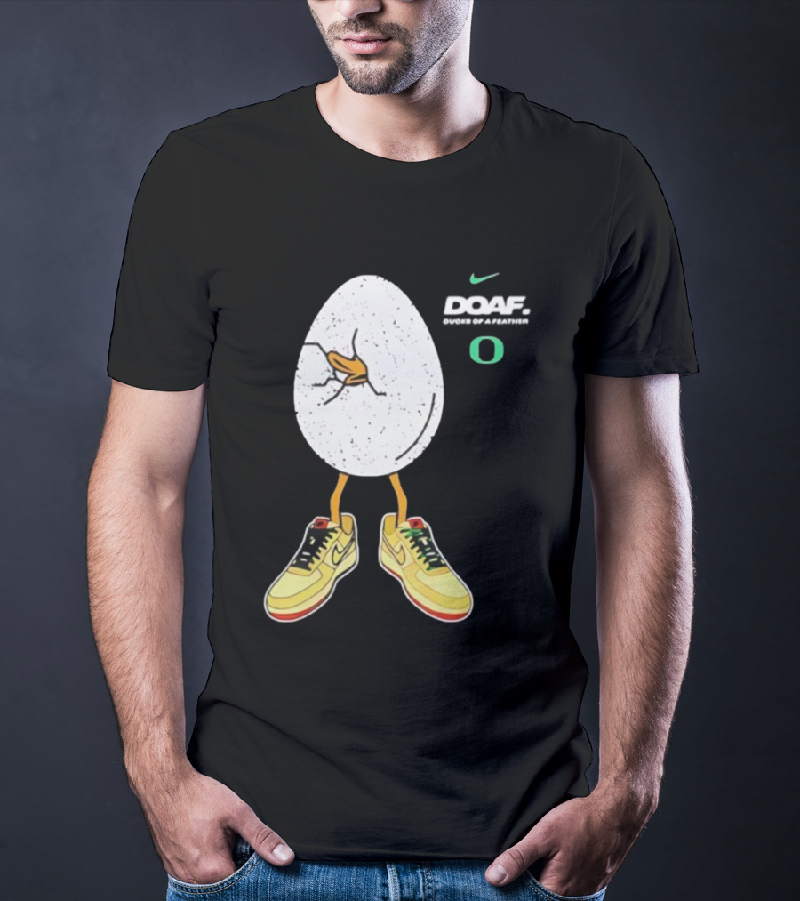 Oregon Football Duck Nike Egg Sneaker Design T-Shirt