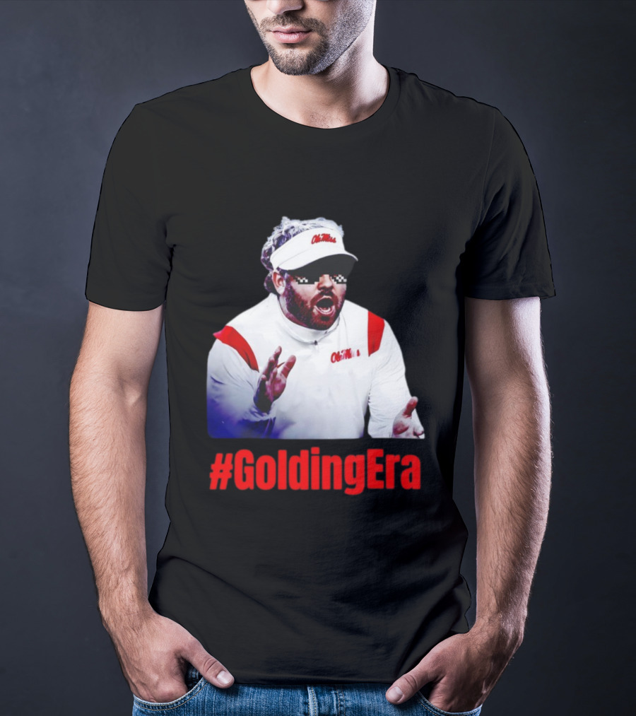 Ole Miss #GoldingEra Pete Golding Pixel Sunglasses Coach Look T-Shirt