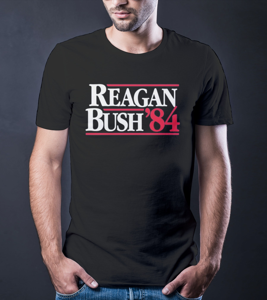Reagan Bush 1984 Campaign Election Historical Political Memorabilia T-Shirt