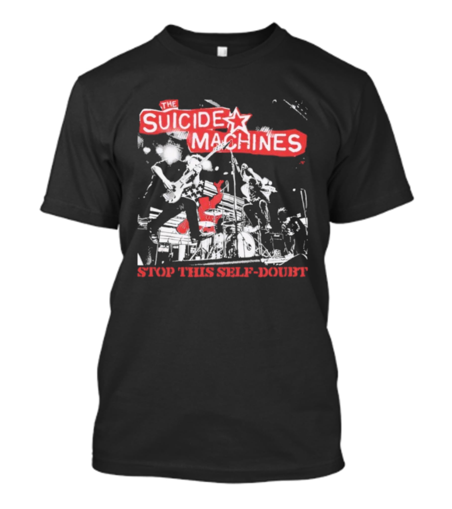 The Suicide Machines Stop This Self-Doubt Band Performance Artwork T-Shirt