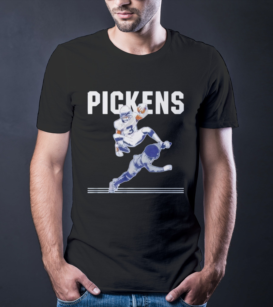 Pickens Hurdle Dallas Football Player Graphic T-Shirt
