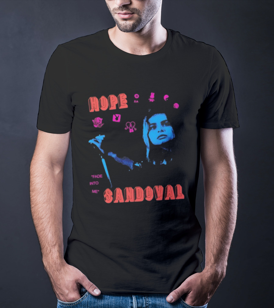 Hope Sandoval Fade Into Me Blue Artistic Portrait Theme T-Shirt