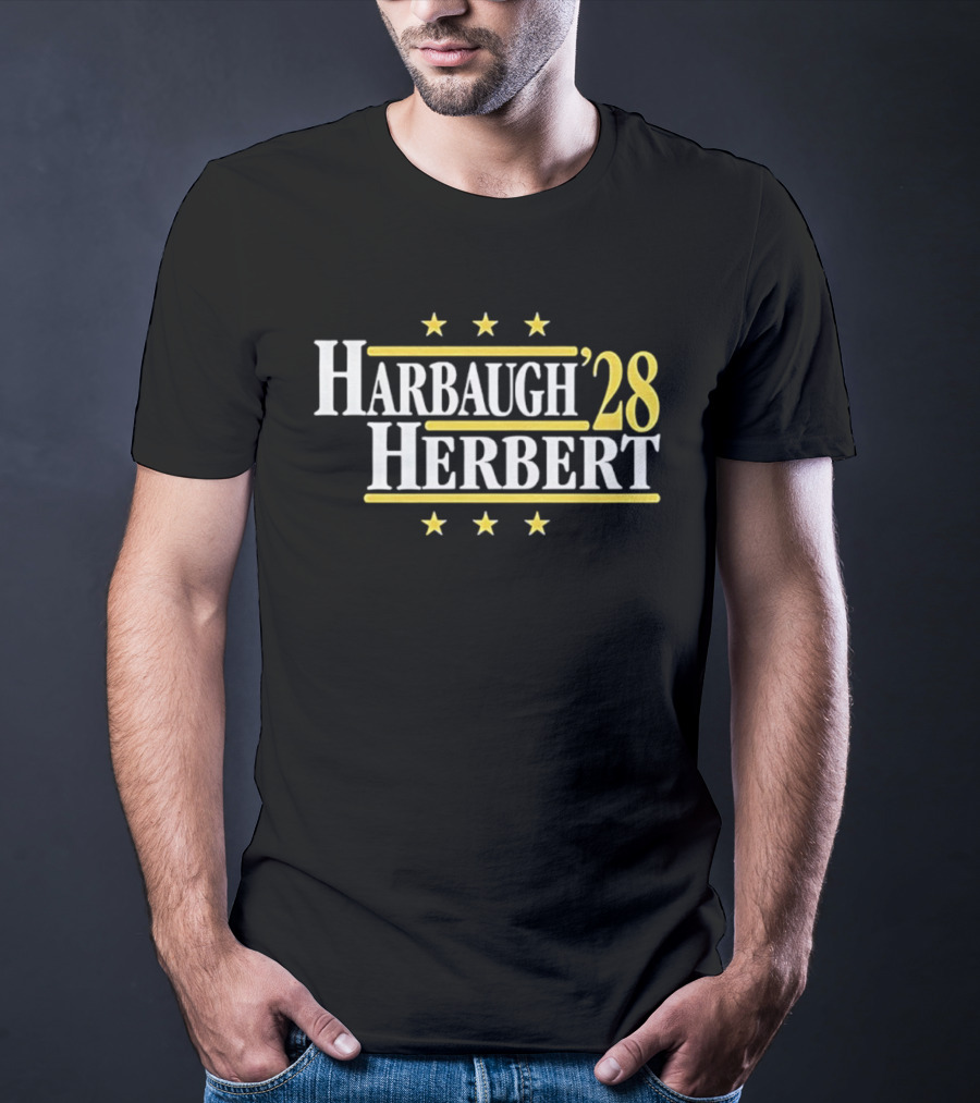 Harbaugh '28 Herbert Los Angeles Chargers Showdown 2028 T-Shirt