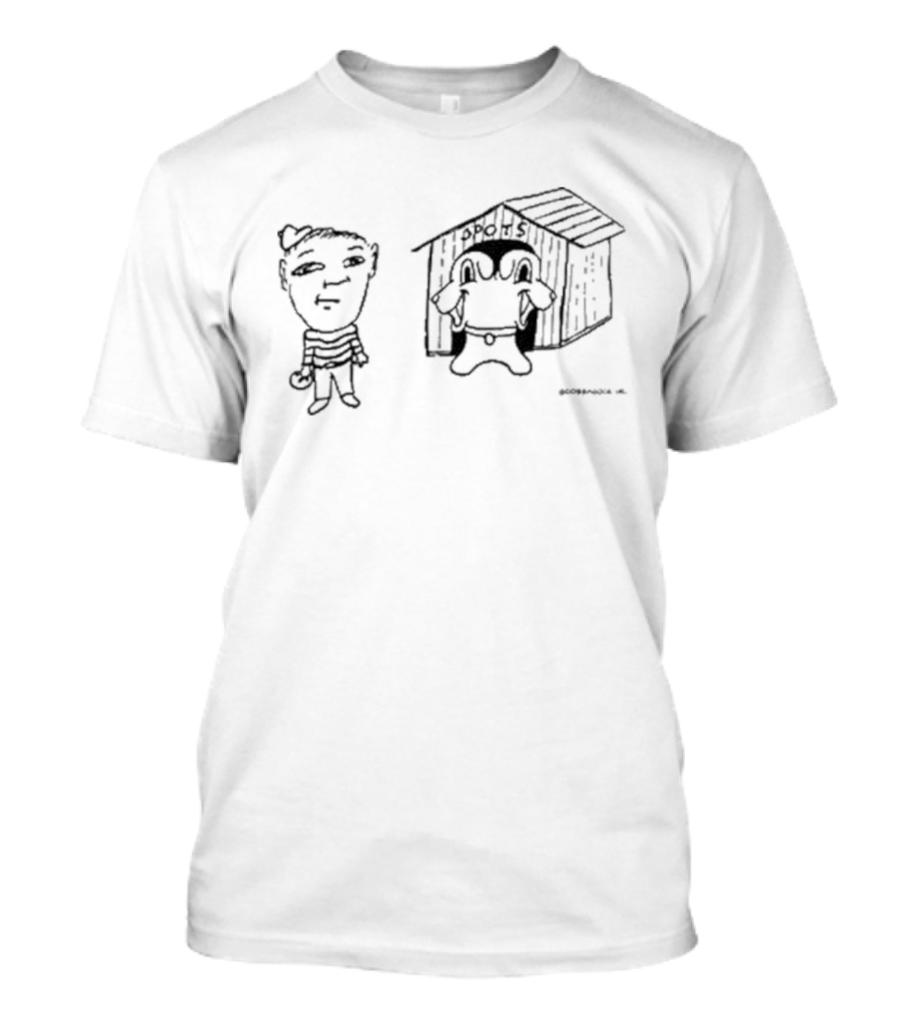 Goobsmooch Spots House Character Drawing T-Shirt