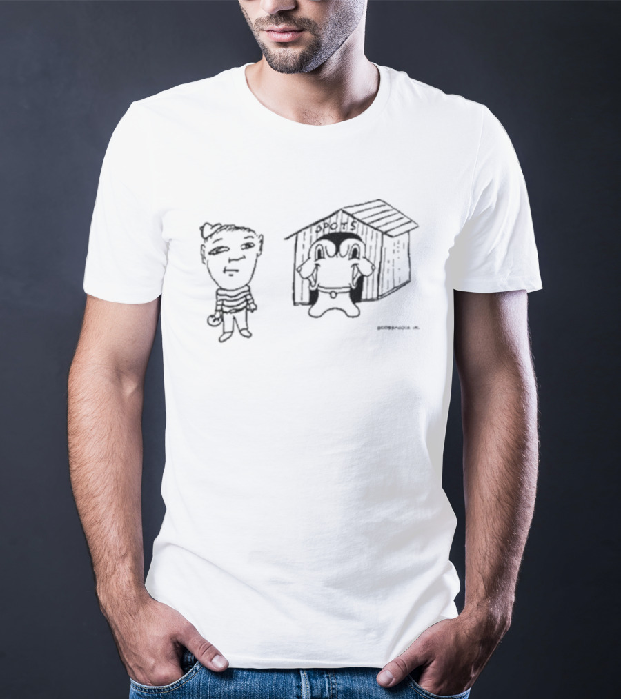 Goobsmooch Spots House Character Drawing T-Shirt