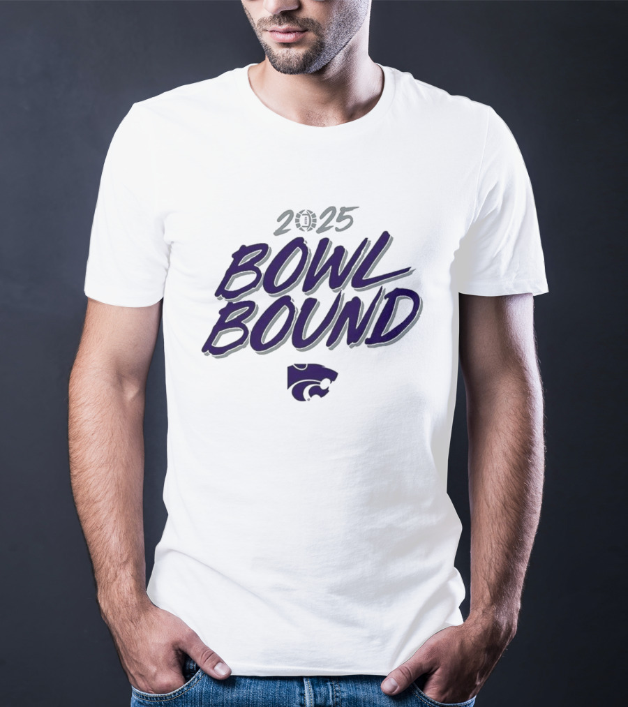 2025 Kansas State Wildcats Bowl Bound Wildcats Icon T-Shirt