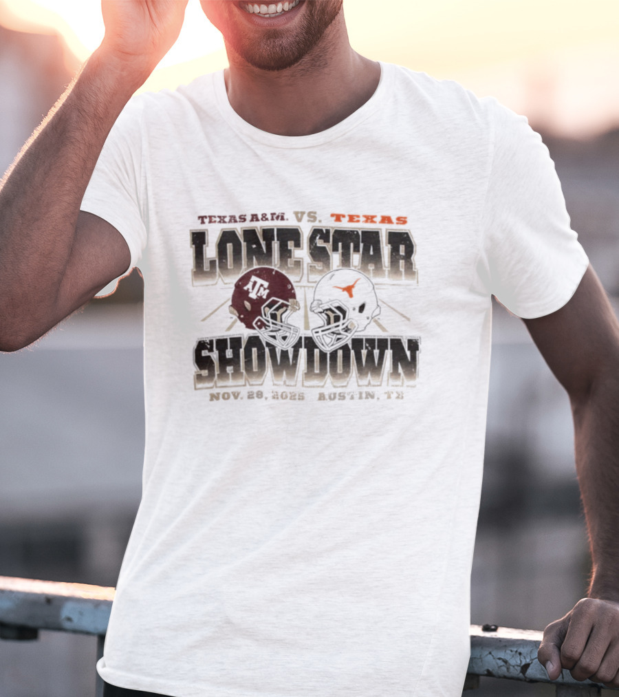 Texas A&M Vs Texas Longhorns Lone Star Showdown Nov 28 2025 Austin TX T-Shirt
