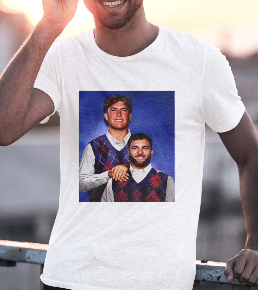 NY Giants Step Brothers Dart And Cam Football Duo T-Shirt