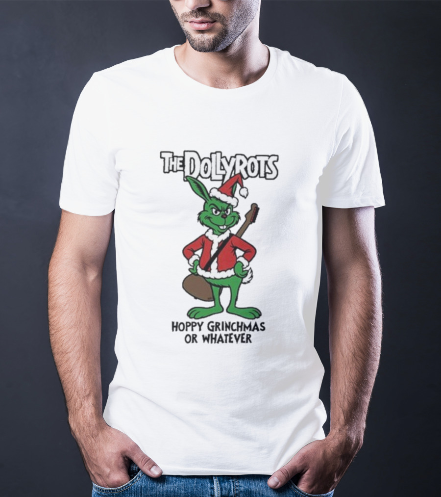 The Dollyrots Hoppy Grinchmas Festive Santa Bunny T-Shirt