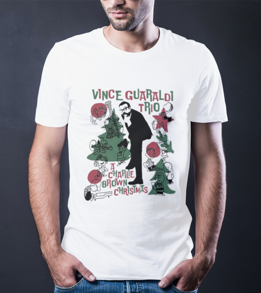 Vince Guaraldi Trio Peanuts Characters A Charlie Brown Christmas T-Shirt