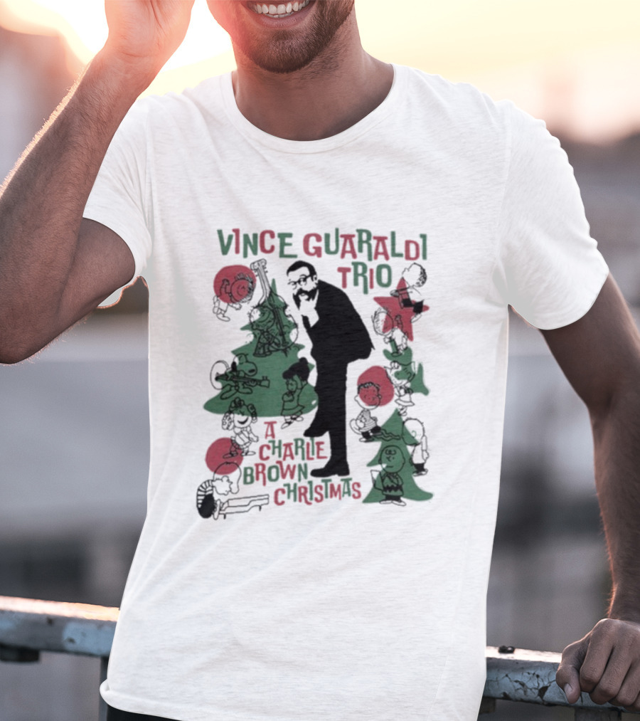 Vince Guaraldi Trio Peanuts Characters A Charlie Brown Christmas T-Shirt