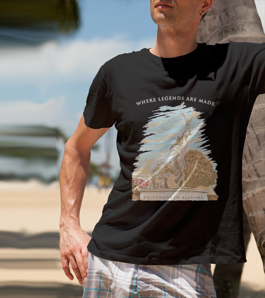 University Of Alabama Tuska Statue Where Legends Are Made T-Shirt