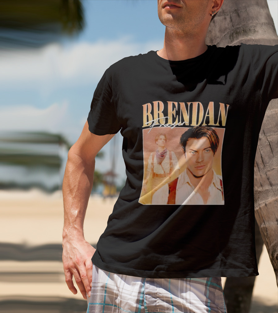 Brendan Fraser 90s Retro Style T-Shirt