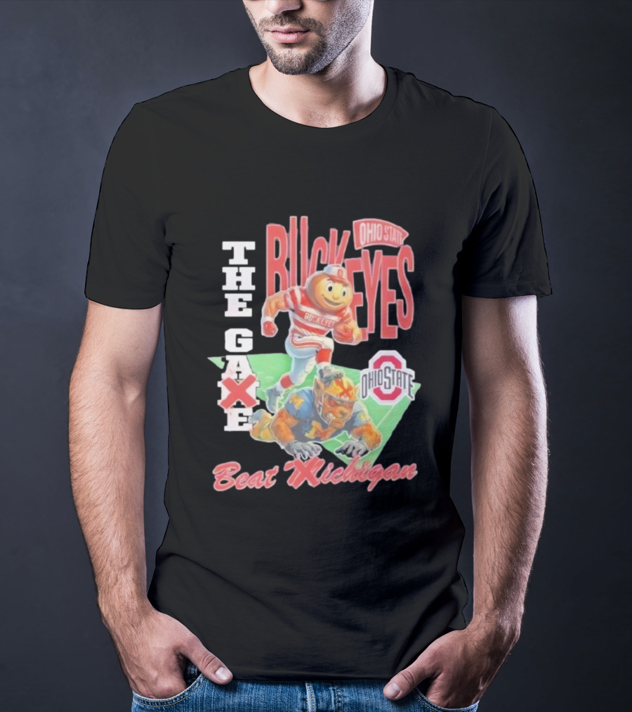 Ohio State Buckeyes 2025 The Game Beat Michigan Vintage Mascot Rivalry T-Shirt
