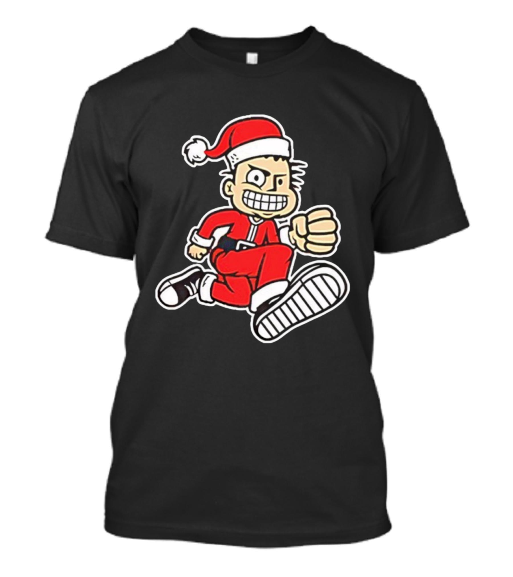 MXPX Santa PX Punk Character In Red Suit With Santa Hat T-Shirt