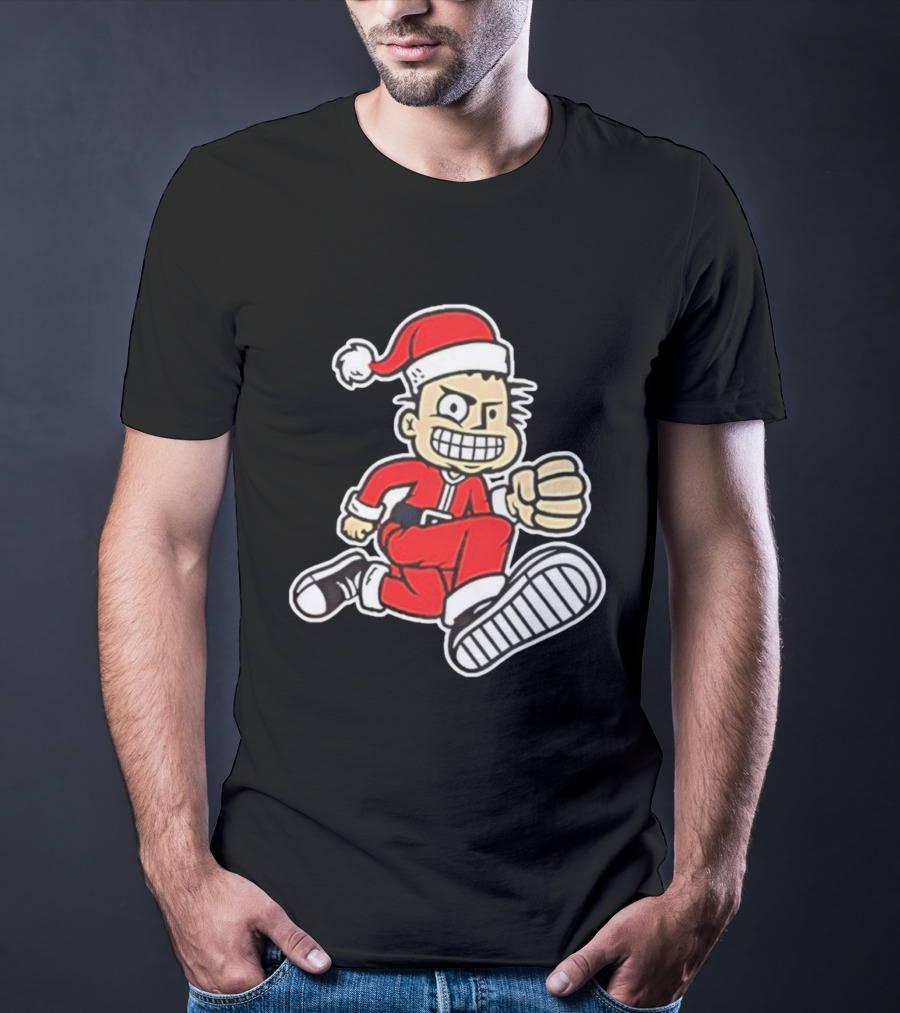 MXPX Santa PX Punk Character In Red Suit With Santa Hat T-Shirt