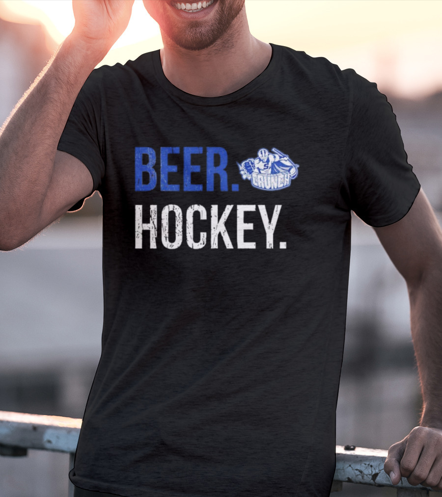 Syracuse Crunch Beer Hockey Enthusiast Apparel T-Shirt
