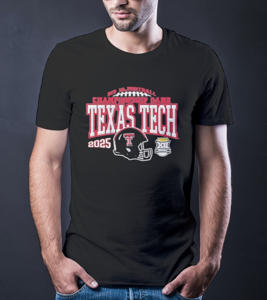 Texas Tech Red Raiders Big 12 Football Championship Game 2025 T-Shirt