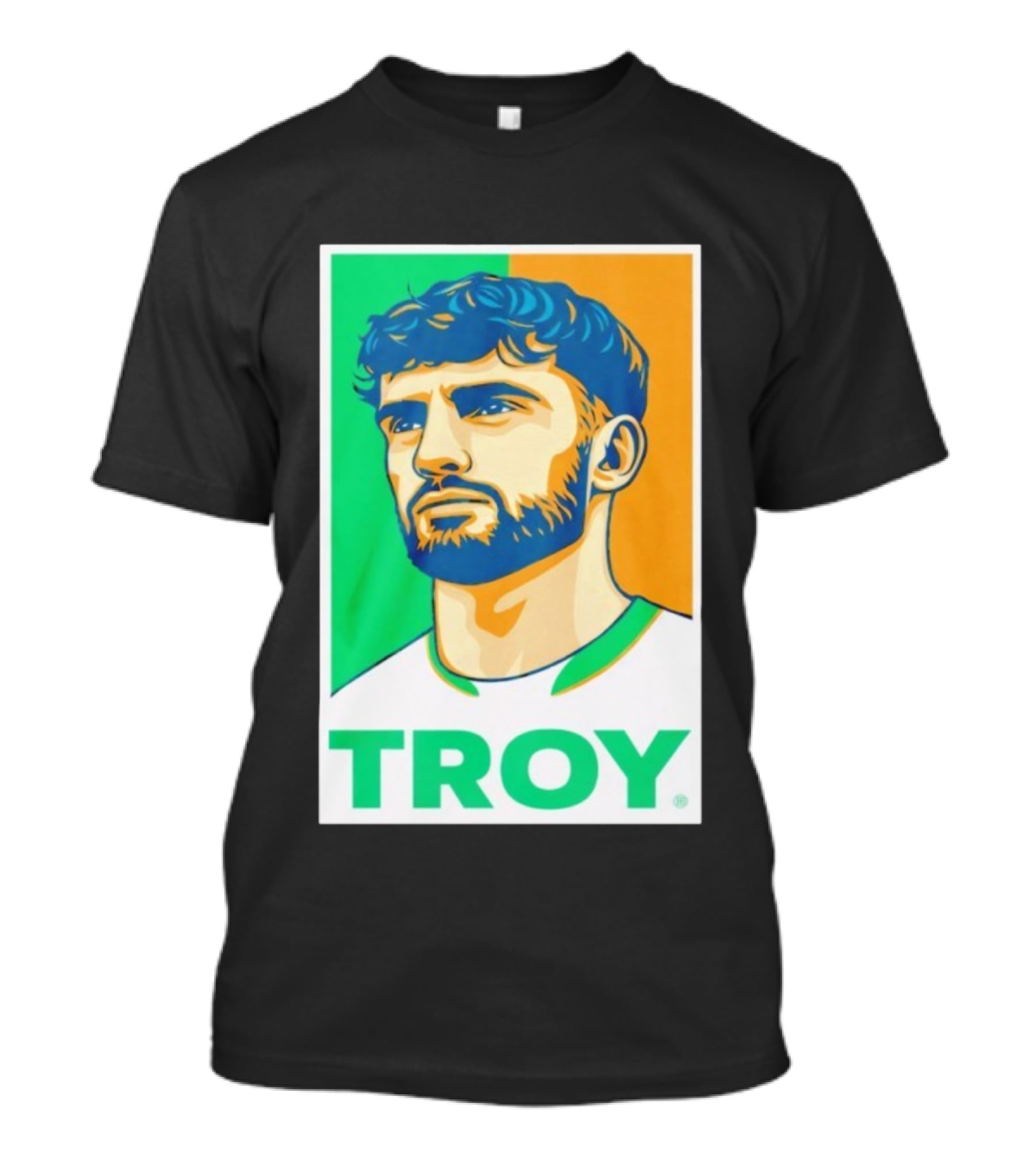 Troy Parrott Ireland Qualifiers Green White Orange T-Shirt