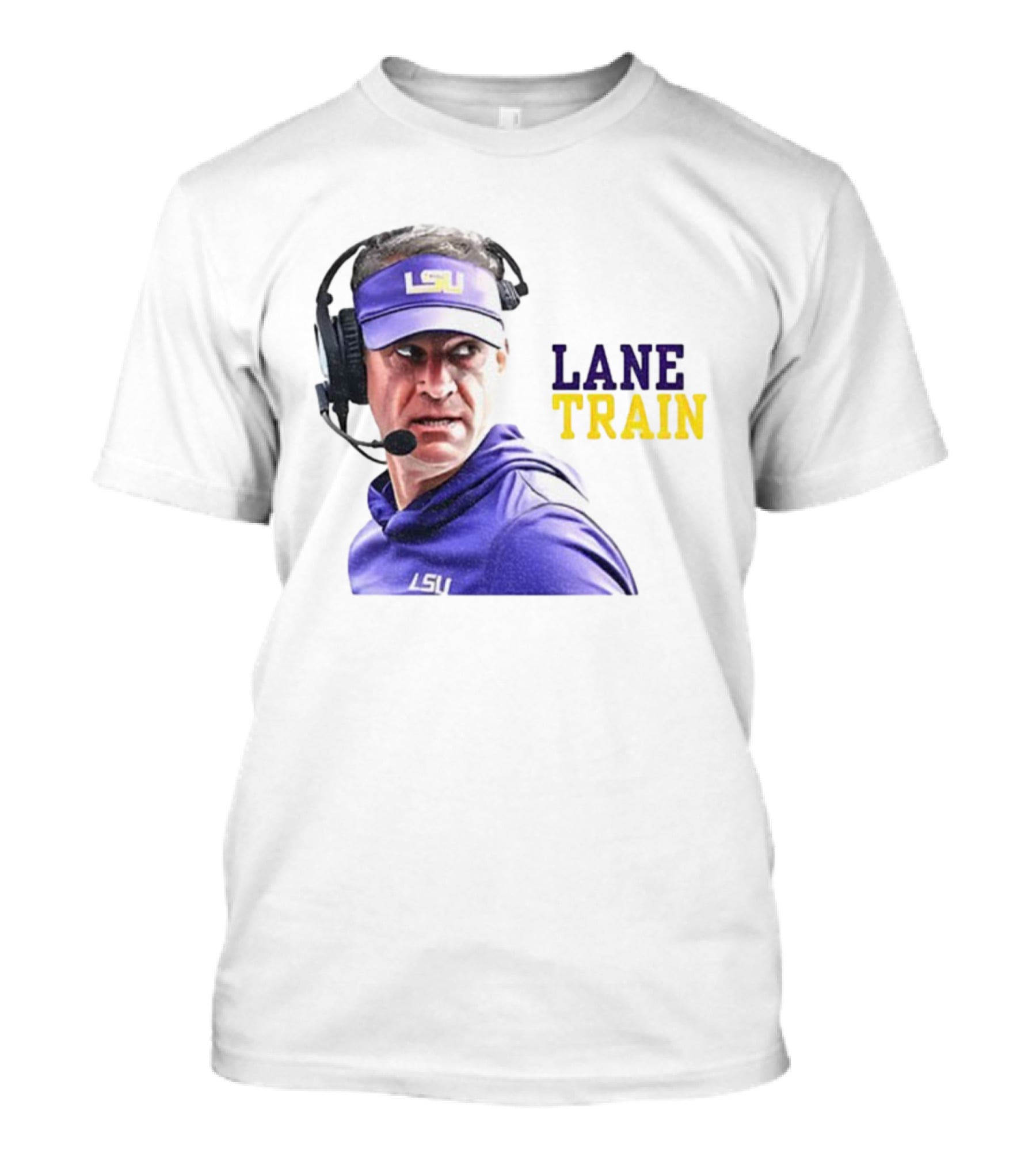 Lane Train Funny Coach LSU Tigers T-Shirt