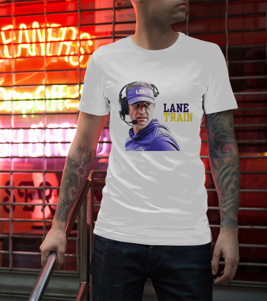 Lane Train Funny Coach LSU Tigers T-Shirt