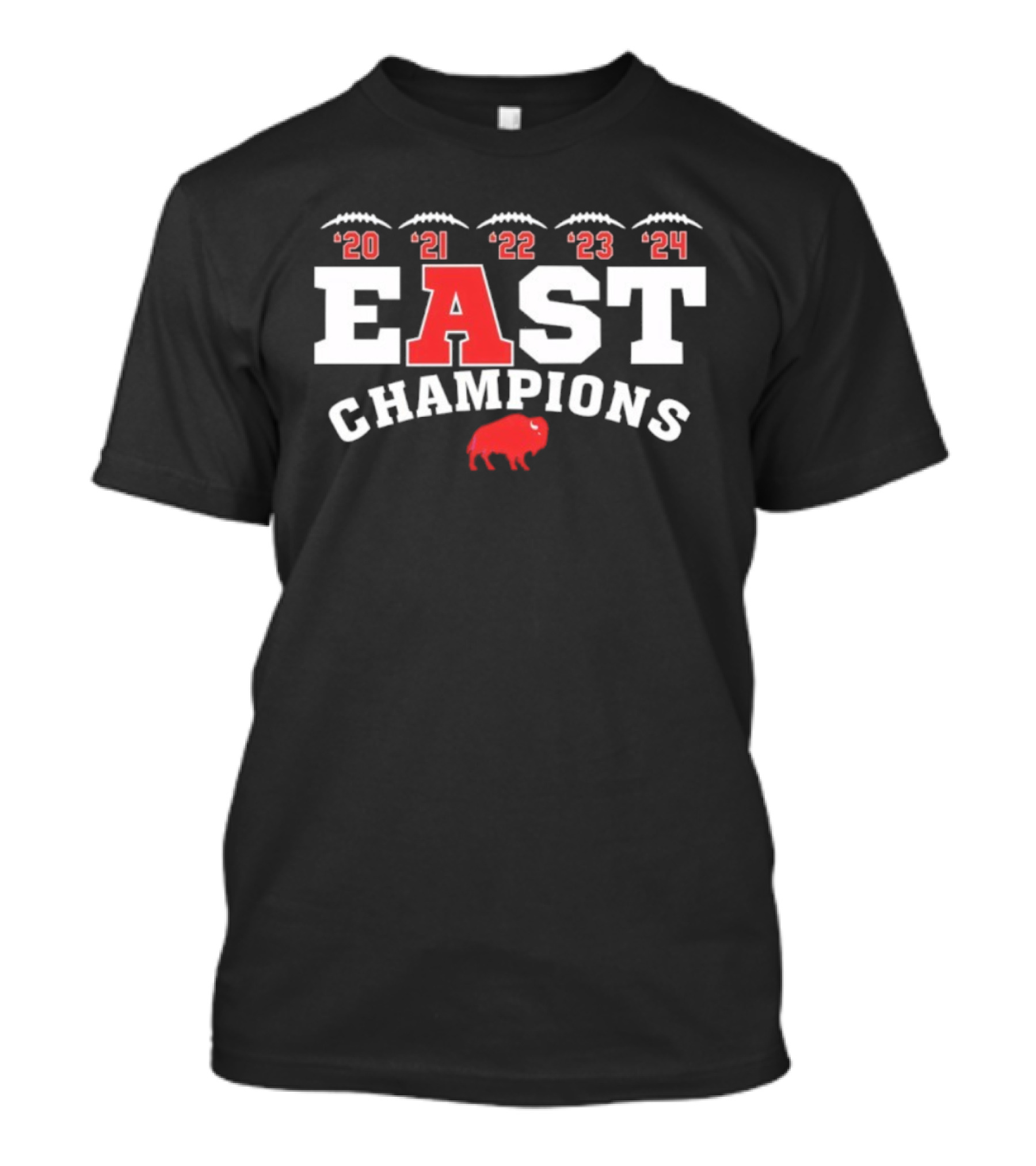 Buffalo Bills East Champions 2020 2021 2022 2023 2024 T-Shirt