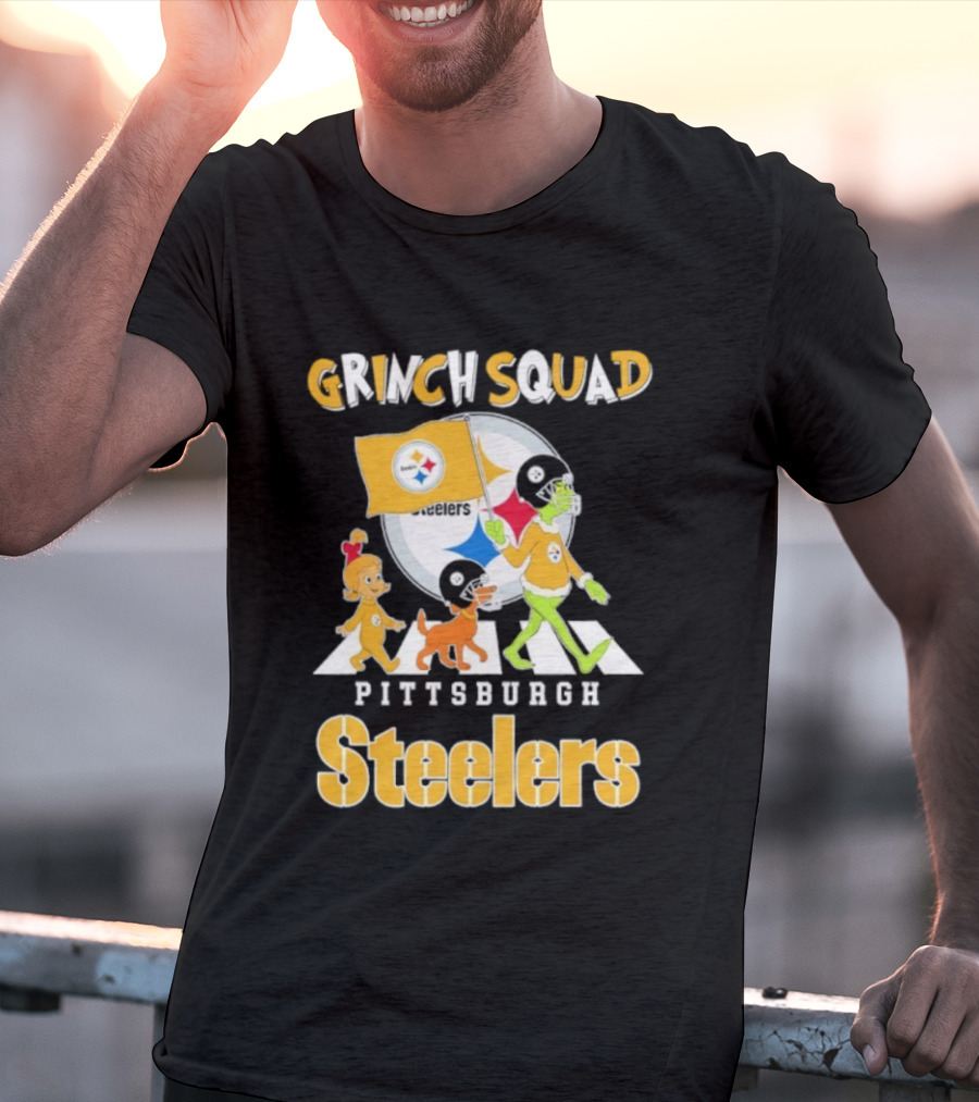 Grinch Squad Pittsburgh Steelers Cindy Lou Max T-Shirt