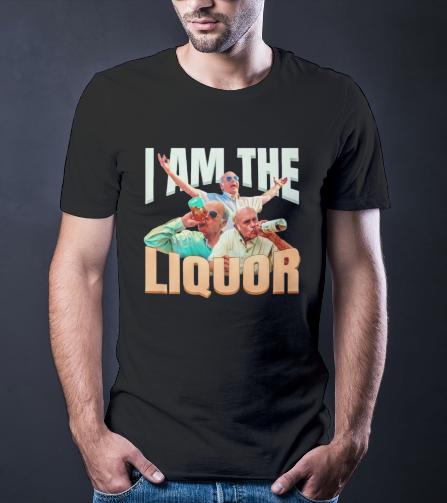 I Am The Liquor TV Show Character With Sunglasses And Drinking бутылка T-Shirt