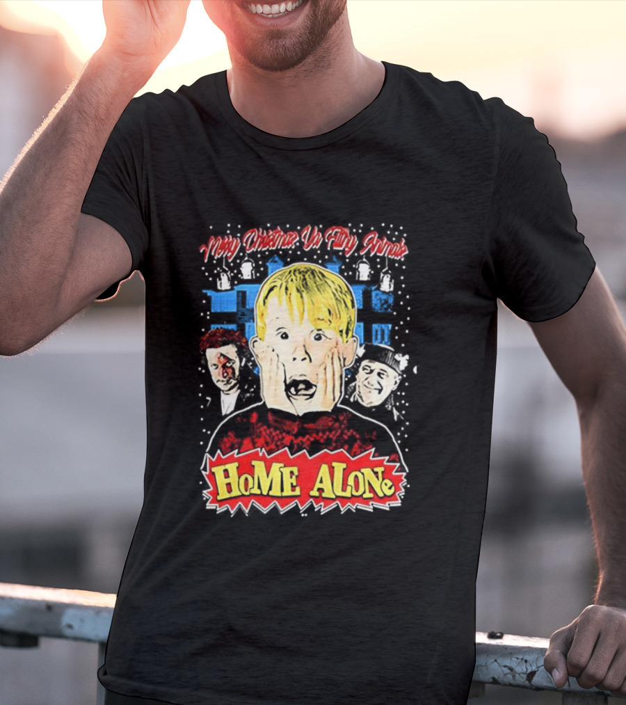Merry Christmas Ya Filthy Animal Kevin Home Alone Wet Bandits T-Shirt