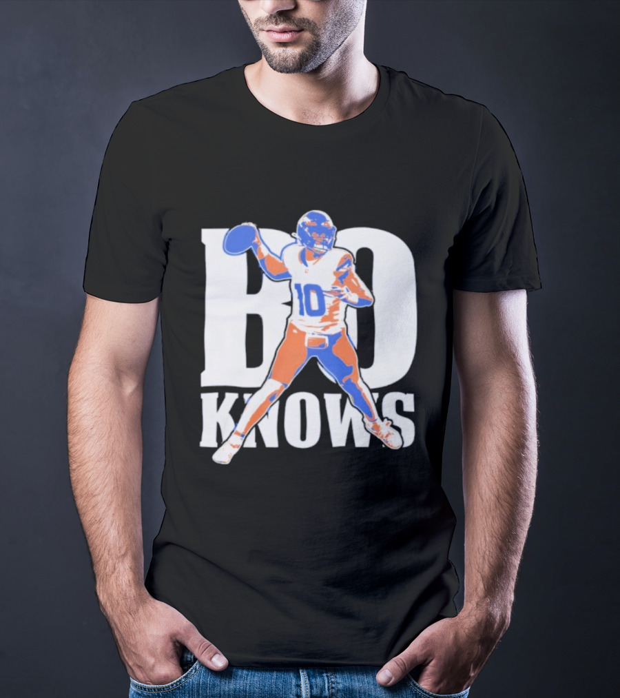 Bo Knows Football Inspired By Bo Nix Denver Broncos T-Shirt