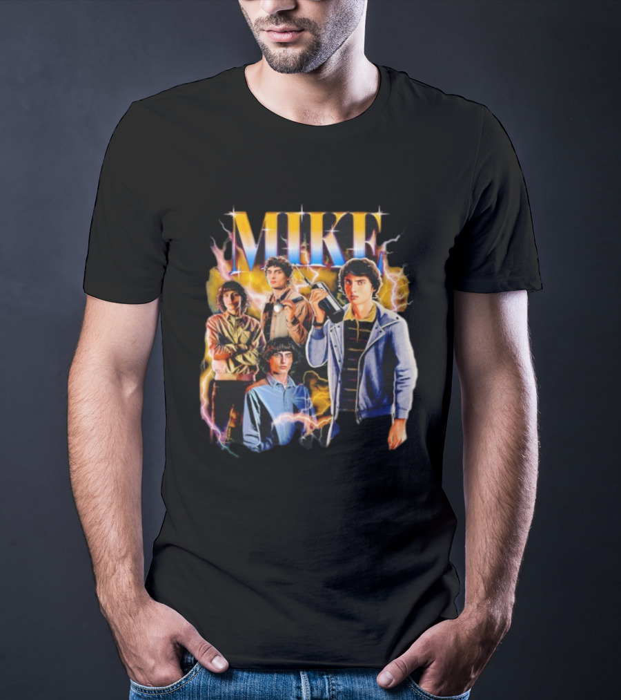 Stranger Things Mike Retro Lightning Nostalgia T-Shirt