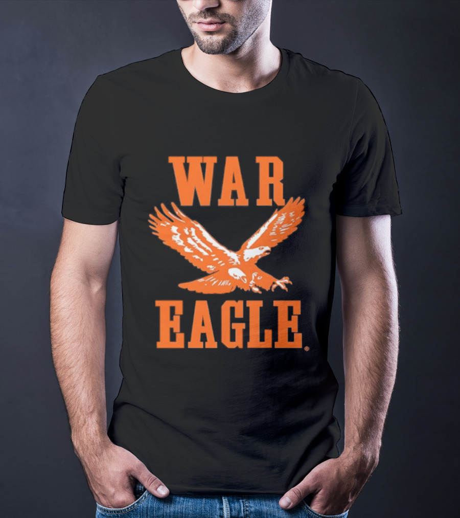 War Eagle Orange Soaring Emblem T-Shirt