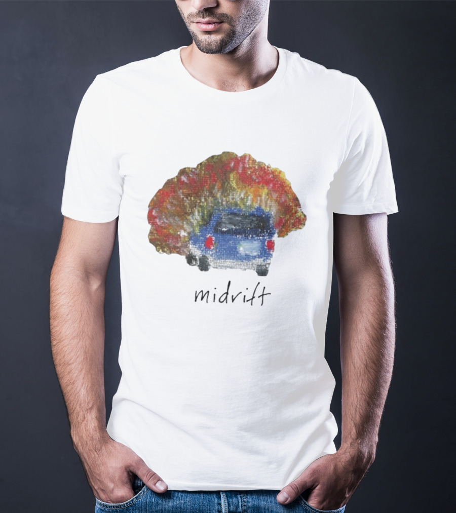 Midrift Summer 2025 Tour Fiery Blue Car Adventure T-Shirt